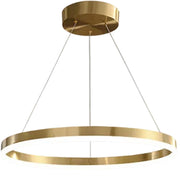 Függesztett LED-csillár, ANINA, 34W, 1 kör, átmérő 50 cm, hideg/meleg/semleges fény 3000K/4000K/6000K, szabályozható, fényes aranyfehér, állítható magasságú, fém és akril LED-csillárok távirányítóval Alapbeállítás Cím Alessandro
