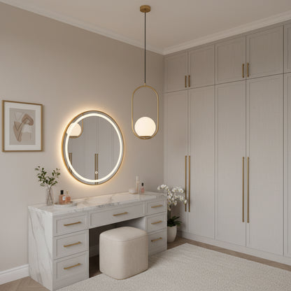 LOFT Gallery Modern csillár, 1x E27, fehérarany, fém, állítható magasságú