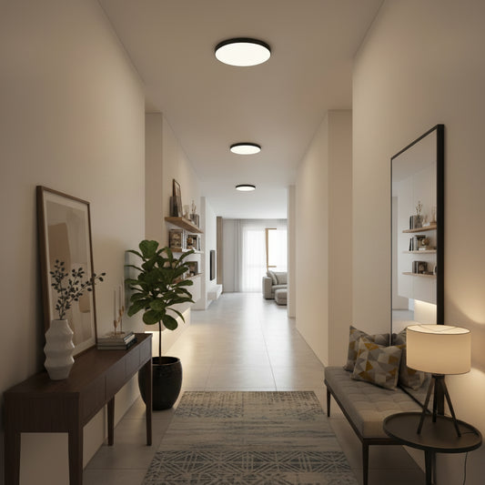 SOLIS LED mennyezeti lámpa 27cm 20W Cold Light, Fekete LED mennyezeti lámpa Alapértelmezett cím Alessandro Design