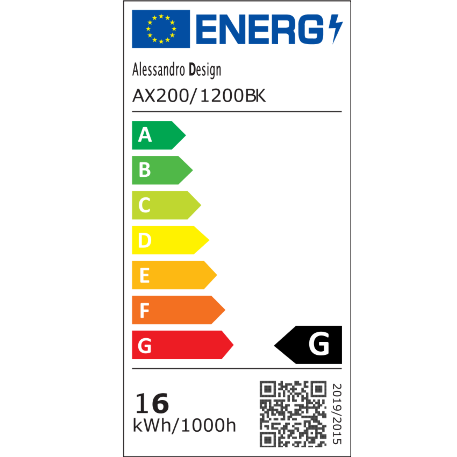 Mack kültéri LED fali lámpa, hossz 120 cm, 16 W, IP65, fém, lineáris, fekete kültéri fali lámpák alapértelmezett cím Alessandro Design