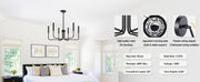 Lustra Metalic AVANT, tip Pendul cu brate, D63 cm Rotunda, 6xE14, Negru Lustre Industrial Default Title Alessandro Design
