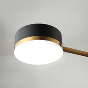 Lustra LED Palius 48W Negru, 4 Brate Default Title Alessandro Design