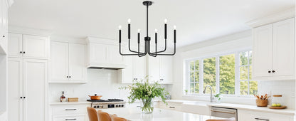 Lustra Metalic AVANT, tip Pendul cu brate, D63 cm Rotunda, 6xE14, Negru Lustre Industrial Default Title Alessandro Design