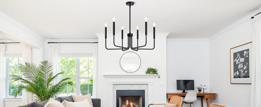 Lustra Metalic AVANT, tip Pendul cu brate, D63 cm Rotunda, 6xE14, Negru Lustre Industrial Default Title Alessandro Design