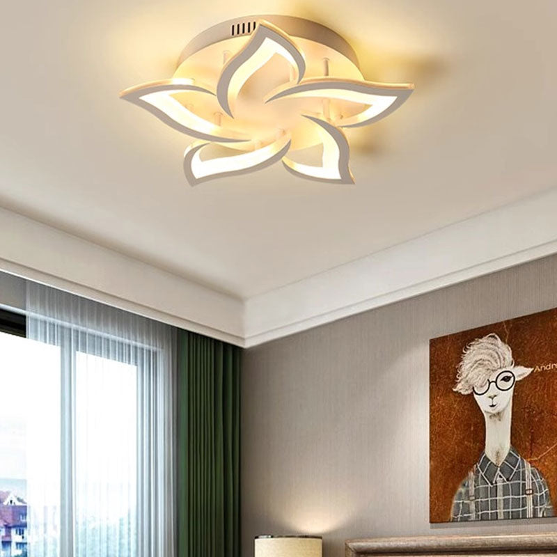 LED-es csillár távirányítóval LOTUS 54W, 5 szirom, hideg/meleg/semleges fény, szabályozható, fehér LED-es csillár távirányítóval Alapértelmezett cím Alessandro Design