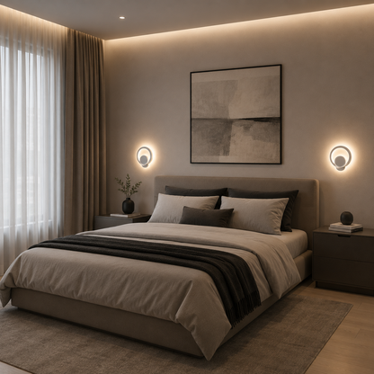 Urbanist LED lámpa 19W kerek hideg/meleg/semleges fény akril és fehér fém