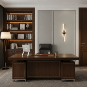 Aplica LED Decorativa FYAN, 48W, 59x14cm, Lumina Calda / Neutra/ Rece, Auriu, Metal si Acril