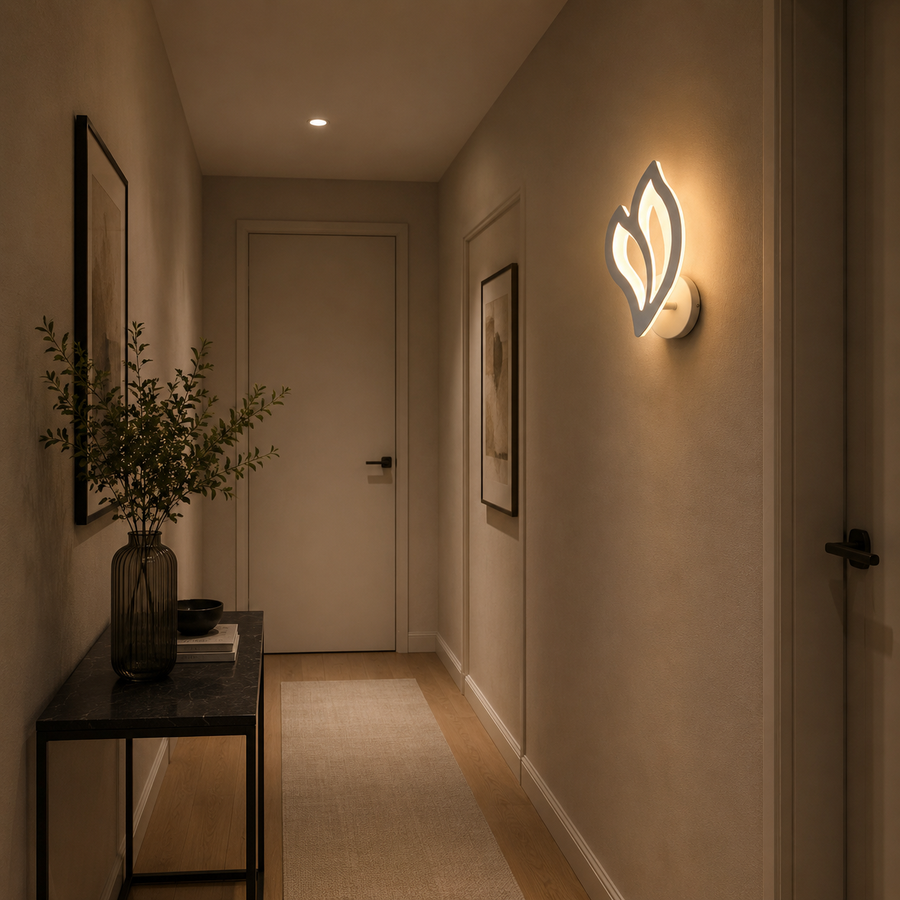 LED lámpa LILY 14W sziromfény hideg/meleg/semleges akril és fehér fém