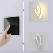 LED fali lámpa LILY 14W szirom hideg/meleg/semleges fény akril és fehér fém beltéri fali lámpák alapértelmezett cím Alessandro Design