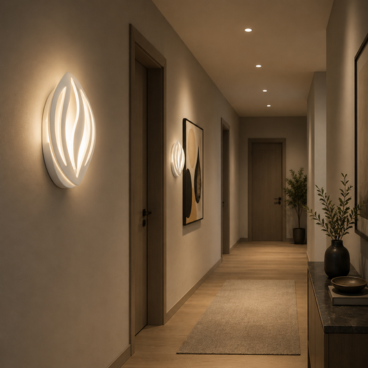 LED lámpa ORCHID 15W szirom hideg/meleg/semleges fény akril fém fehér