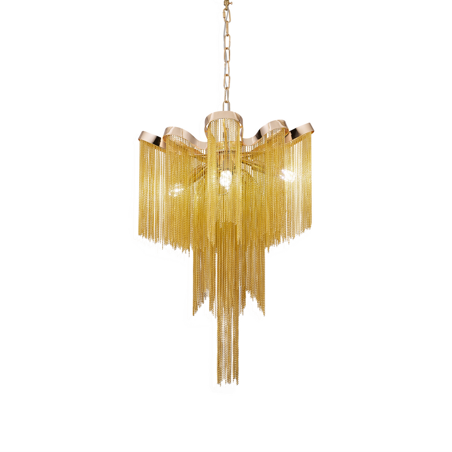 Candelabru Aurora, 4xE14, Diametru 43 cm, Inaltime 68 cm, Auriu, Metal Candelabre Moderne Default Title Alessandro Design
