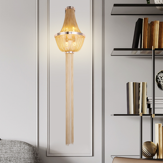 Aplica Aurora, 4xE14, Diametru 34 cm, Inaltime 150 cm, Auriu, Metal Aplice de Interior Default Title Alessandro Design
