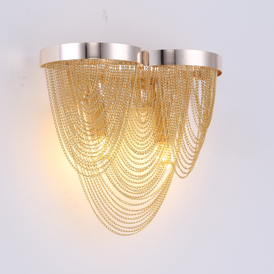 Aplica Aurora, 2xE14, Diametru 23 cm, Auriu, Metal Aplice de Interior Default Title Alessandro Design