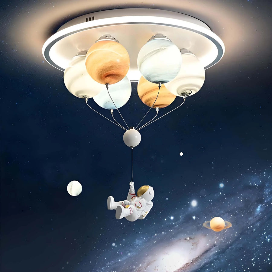 Lustra LED ASTRONAUT 60W, 6xE27, lumina Rece/Calda/Neutra, Alb Lustre Copii Default Title Alessandro Design