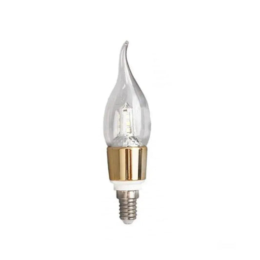 LED izzó E14 gyertya, 9 W, meleg fény, 3000 000 izzó, alapértelmezett cím Alessandro Design