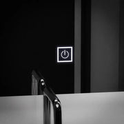 Téglalap alakú LED tükör, 60x80 cm, Getame Touch Simple LED tükör Alapértelmezett cím Alessandro Design