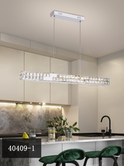 Candelabru LED cu Telecomanda, PRISMORA, Diametru 85 cm, Inaltime 120 cm, Lumina Rece/Neutra/Calda, Dimabila, Crom, Cristal, Metal Candelabre Moderne Default Title Alessandro Design