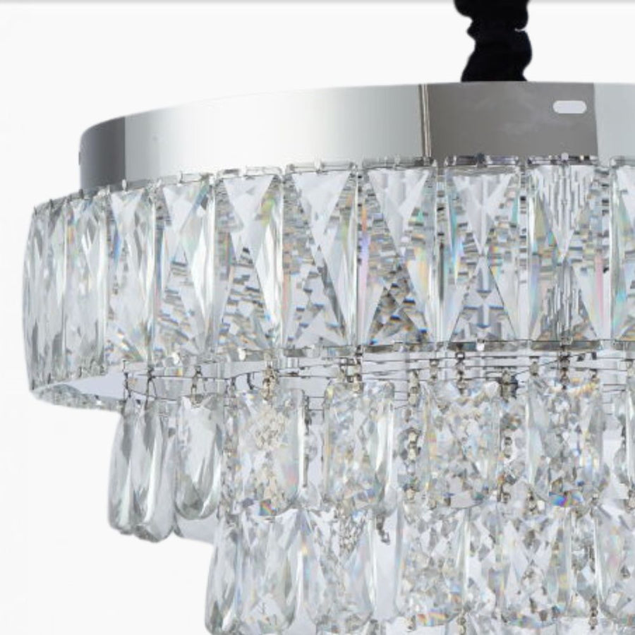 MEILI CRYSTAL CASCADA 300 – Kristály LED csillár, 52W, Ø300 mm, távirányítóval Kristálycsillárok Alapértelmezett cím Alessandro Design