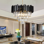 Kristály csillár BLOIS Eleganza 8xE14, átmérő 50 cm, fekete, állítható magasságú kristálycsillárok alapértelmezett cím Alessandro Design
