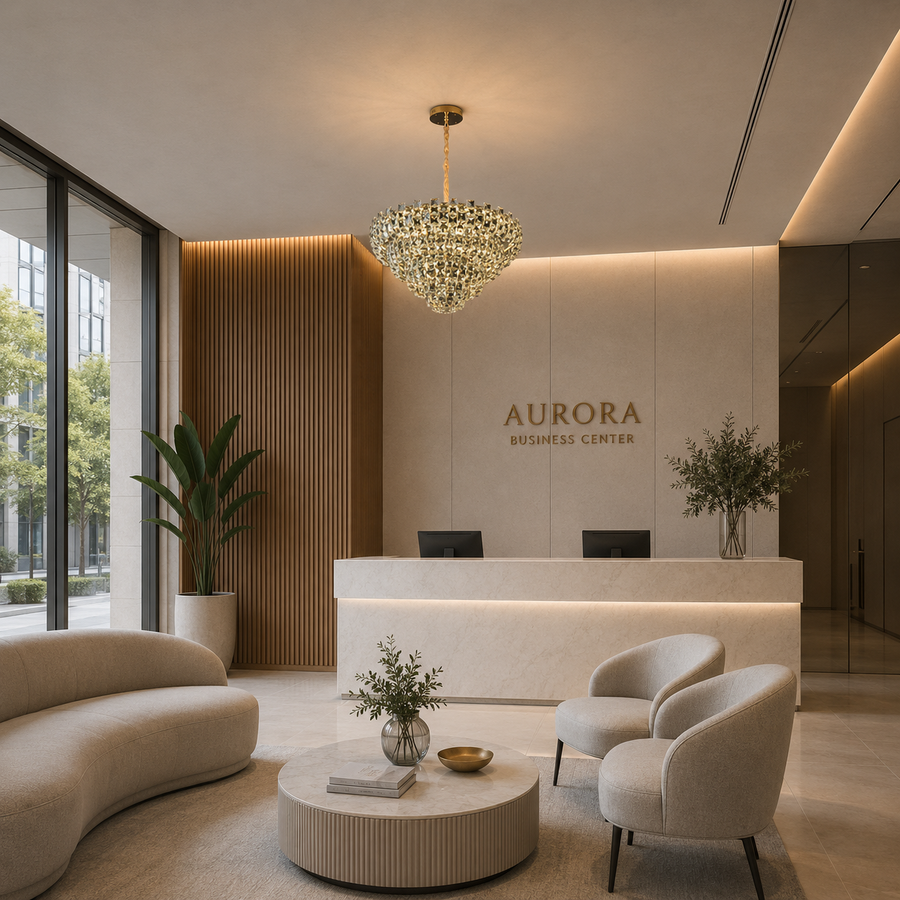 Candelabru Cristal HERT Magno, 70W, 6xE14,  Inaltime Reglabila, Metal si Cristal, Auriu