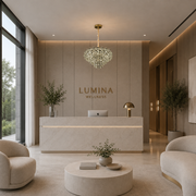 Candelabru Cristal HERT Nobile, 24W, 4xE14,  Inaltime Reglabila, Metal si Cristal, Auriu