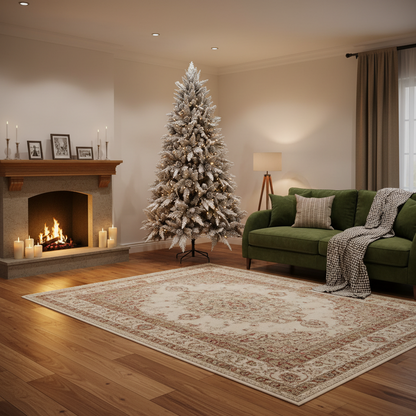 Brad Artificial GLEIS, 300 cm, 3000 vârfuri, Suport Metalic, Verde