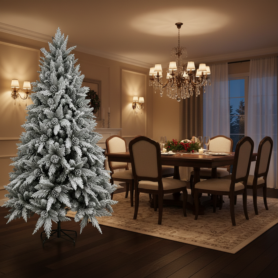 Brad Artificial GLEIS, 300 cm, 3000 vârfuri, Suport Metalic, Verde