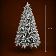 Brad Artificial GLEIS, 210 cm, 1200 vârfuri, Suport Metalic, Verde