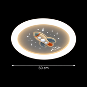 LED csillár ROCKET 49W, átmérő 49cm, hideg/meleg/semleges fény, fehér kék