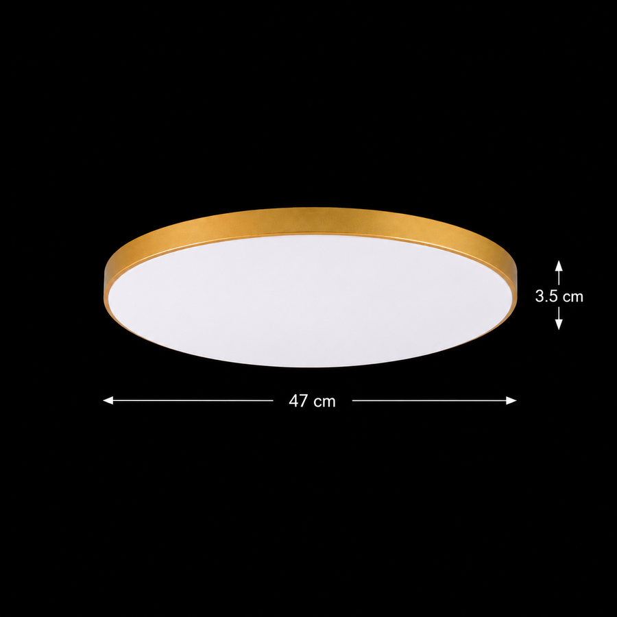 SOLIS LED mennyezeti lámpa 47cm 48W Cold Light Gold