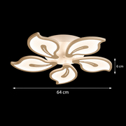 LED csillár távirányítóval JASMINE 66W, 5 szirom, hideg/meleg/semleges fény, szabályozható, fehér LED-es csillár távirányítóval Alapértelmezett cím Alessandro Design