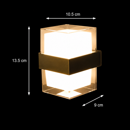 Aplica LED Exterior AMIRA, 8W, 2 Surse de lumina, Lumina Calda, Negru Aplice de Exterior Default Title Alessandro Design