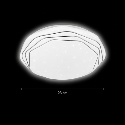 Plafonieră LED 23 cm, 22W, 3000K / 4000K / 6000K, Alb, Metal si Acril Plafoniere LED Default Title Alessandro Design