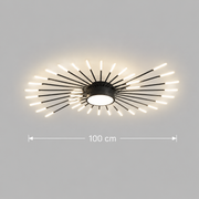 Lustra LED KALESA Grande, Lumina Neutra 4000K, 28W, Alb, Metal si Acril