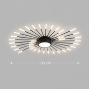 Lustra LED KALESA Grande Supremo, Ø130cm,  Lumina Neutra 4000K, 42W, Alb, Metal si Acril