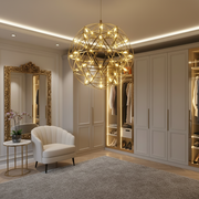 LED Crystal Chandelier Kilkenny Culmino, 144W, semleges fény, 60 cm átmérőjű, arany