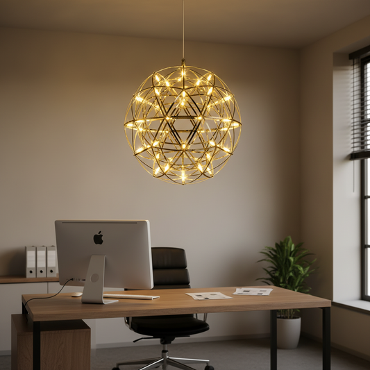 LED Crystal Chandelier Kilkenny Culmino, 144W, semleges fény, 60 cm átmérőjű, arany