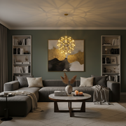 LED Crystal Chandelier Kilkenny Culmino, 144W, semleges fény, 60 cm átmérőjű, arany