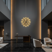 LED Crystal Chandelier Kilkenny Culmino, 144W, semleges fény, 60 cm átmérőjű, arany