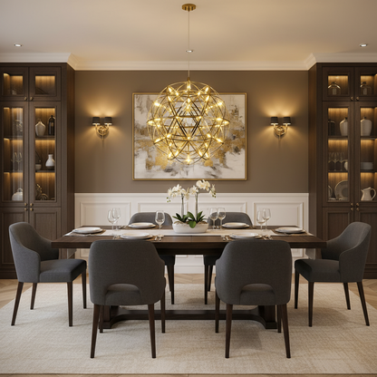 LED Crystal Chandelier Kilkenny Culmino, 144W, semleges fény, 60 cm átmérőjű, arany