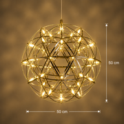 LED Crystal Chandelier Kilkenny Culmino, 144W, semleges fény, 60 cm átmérőjű, arany