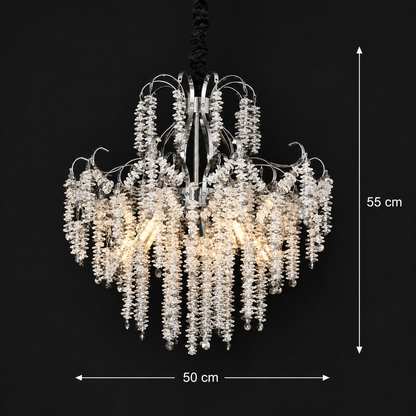 Crystal csillár CC9311/5CH, 5x E14, átmérő 50cm, króm
