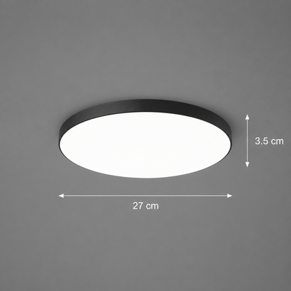 SOLIS LED mennyezeti lámpa 27cm 20W Cold Light, Fekete
