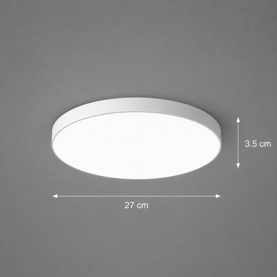 SOLIS LED mennyezeti lámpa 27cm 20W Cold Light, Fehér