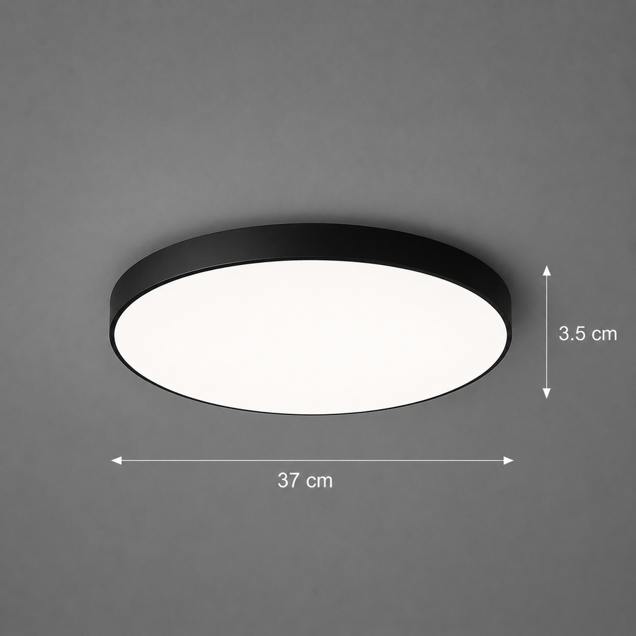 SOLIS LED mennyezeti lámpa 37cm 32W Cold Light Fekete