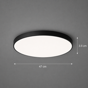 SOLIS LED mennyezeti lámpa 47cm 70W Cold Light Fekete