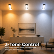 Lustra LED TRION, Lumina Calda/Neutra/Rece, 3xG9, 24W, Negru, Metal si Acril