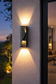 Aplica LED AX221 de Exterior si Interior, 2 Surse x 6W, Metalic, Negru, 3000K Aplice de Exterior Default Title Alessandro Design