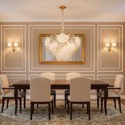 Candelabru Cristal LUXE Magno, 21xE14, Diametru 60cm, Inaltime 40cm, Auriu Lucios, Inaltime Reglabila, Design Elegant Candelabre Cristal Default Title Alessandro Design