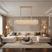 Candelabru Cristal CROWN Supremo 11xE14, Dimensiune 80x30 cm, Inaltime 33 cm, Auriu Lucios, Inaltime Reglabila, Design Elegant Candelabre Cristal Default Title Alessandro Design